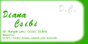 diana csibi business card
